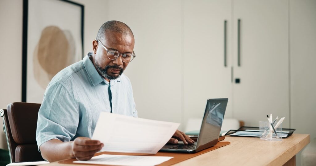 Advocacy director preparing an end of year report